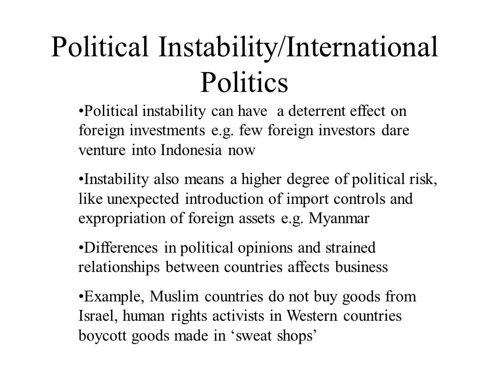 who can help me write political instability powerpoint presentation